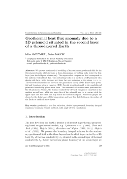 Geothermal heat flux anomaly due to a 3D prismoid situated in the