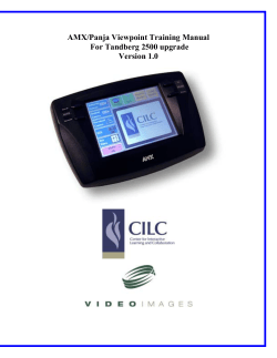 AMX/Panja Viewpoint Training Manual