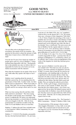 2015 June Newsletter