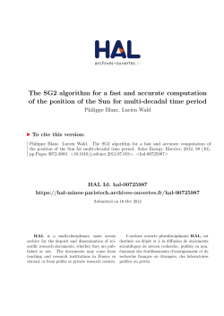 The SG2 algorithm for a fast and accurate computation of the