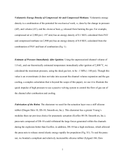 1 Volumetric Energy Density of Compressed Air and Compressed