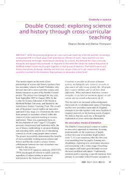 exploring science and history through cross