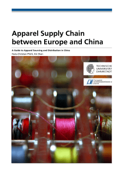 Apparel Supply Chain between Europe and China