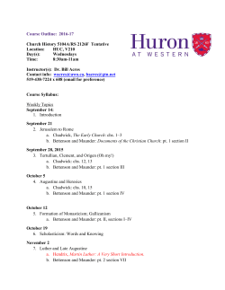 2016-17 - Huron University College
