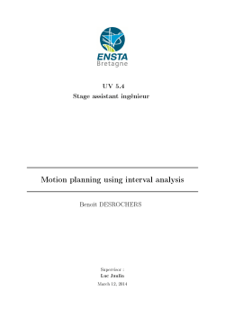 Motion planning using interval analysis