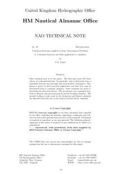Continued fractions and their application to calendars