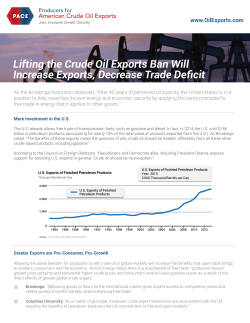 Factsheet - FreeTrade_v5 - Producers for American Crude Oil Exports