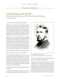 A Medical Student`s Life, 1876-1877 Extracts from the Diary of Dr
