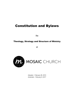 Constitution and Bylaws