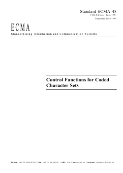 ECMA-48 - Ecma International