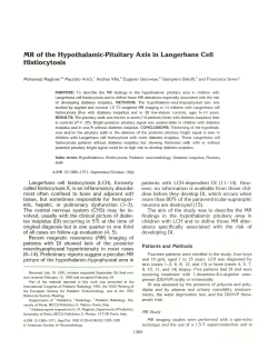 MR of the Hypothalamic-Pituitary Axis in Langerhans Cell Histiocytosis