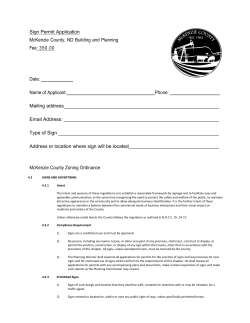 Sign Permit Application