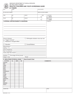 6-7 Years - MO HealthNet Provider Manuals