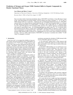 Prediction of Nitrogen and Oxygen NMR