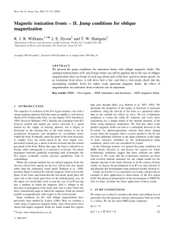 Magnetic ionization fronts &plusmn; II. Jump conditions for oblique