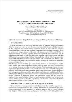 bluff body aerodynamics application in challenging bridge span length