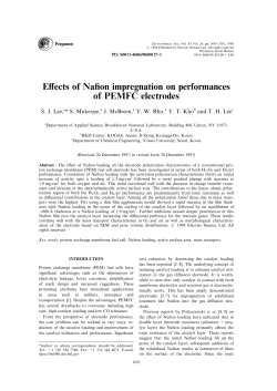 Effects of Nafion Impregnation on Performance of PEMFC Electrodes
