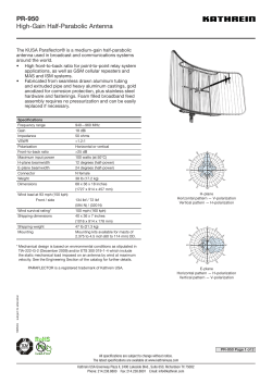 PR-950 High-Gain Half-Parabolic Antenna