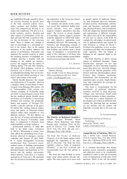 book reviews - Current Science