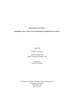 Read the full report. - Kalmanovitz Initiative for Labor and the
