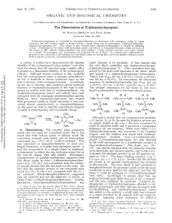 The Dimerization of Triphenylcyclopropene