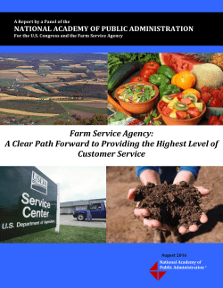 Report - National Academy of Public Administration