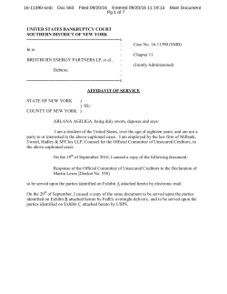 UNITED STATES BANKRUPTCY COURT SOUTHERN