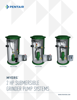 myers 2 hp submersible grinder pump systems