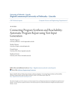 Automatic Program Repair using Test