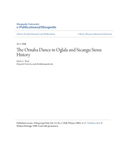 The Omaha Dance in Oglala and Sicangu Sioux History