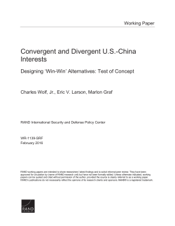Convergent and Divergent US-China Interests
