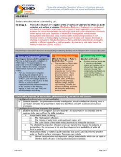 HS-ESS2-5 Evidence Statements