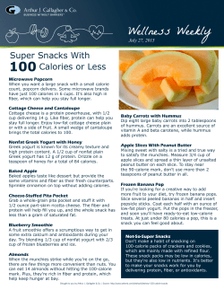 Super Snacks With Calories or Less