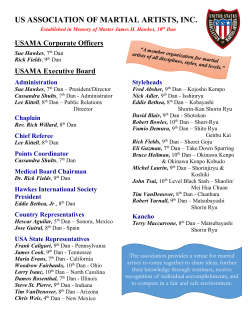 USAMA Executive Board/Officers - US Association of Martial Artists