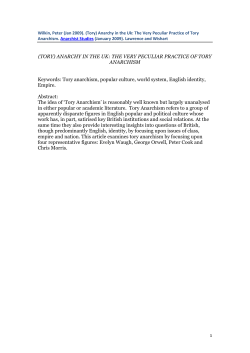 Satire and Political Culture in the World System: The Very Peculiar