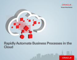 Rapidly Automate Business Processes in the Cloud