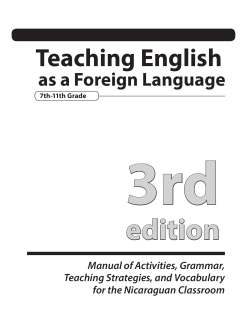TEFL Manual 3rd Edition