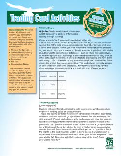 Trading Card Activities - National Wildlife Federation