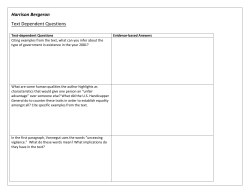 Harrison Bergeron Text Dependent Questions