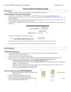 Famous Spanish-‐Speaking People