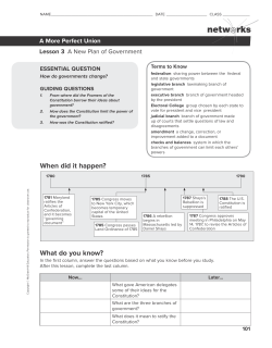Reading Essentials A New Plan of Government