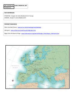 Chapter 14, Early Medieval Art in Europe JANSON