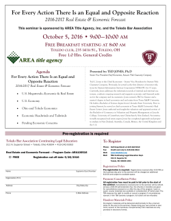 For Every Action There Is an Equal and Opposite Reaction October