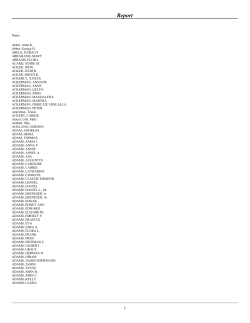 My Sur/Given Name Report