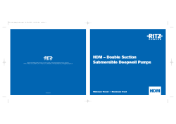 HDM &ndash; Double Suction Submersible Deepwell Pumps