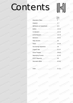 Catalogue - Hamilton Laboratory Glass Ltd