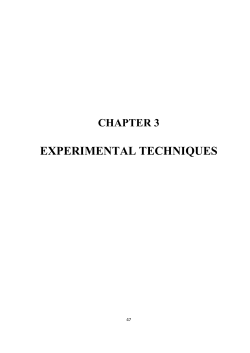 experimental techniques