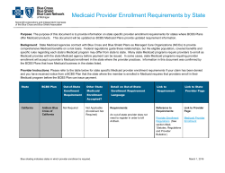 Medicaid Provider Enrollment Requirements by State