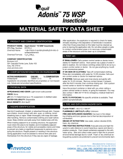 Adonis 75 WSP SDS - Do My Own Pest Control