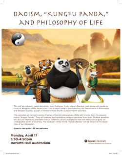 Daoism, &ldquo;Kungfu Panda,&rdquo; and Philosophy of Life